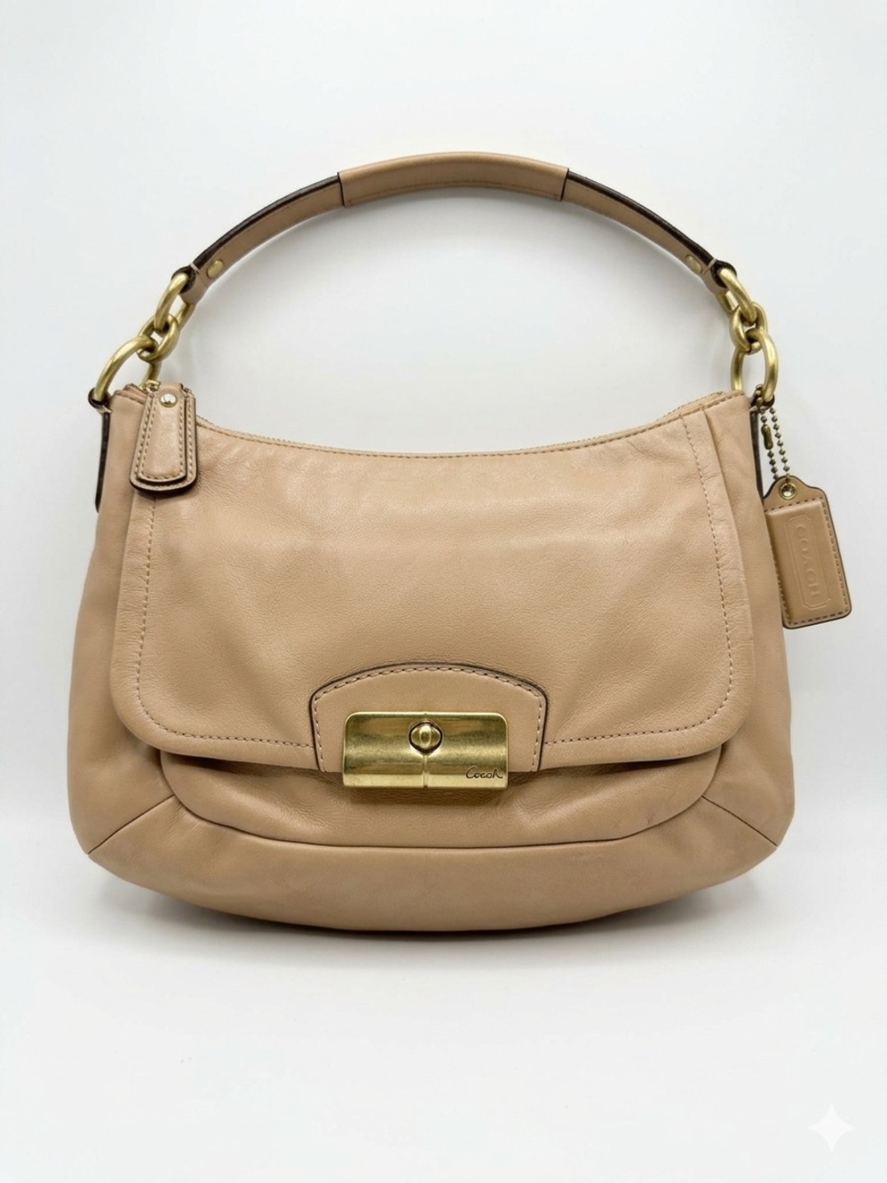 Coach Pebble Leather Shoulder Bag - Picture 1 of 8